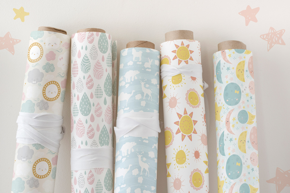 Cute baby patterns, prints, clipart, a Pattern Graphic by Inna Moreva (Photo 5 of 9)