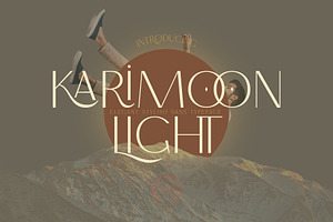 Karimoon Light - Elegant Typeface