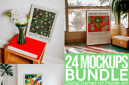 24 Fancy Frame Mockup Bundle, a Product Mockup by SigaSigaMockup
