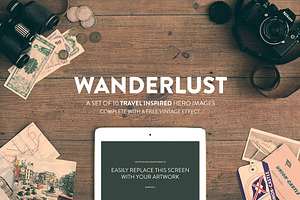 10 Travel Hero Images: Wood Series