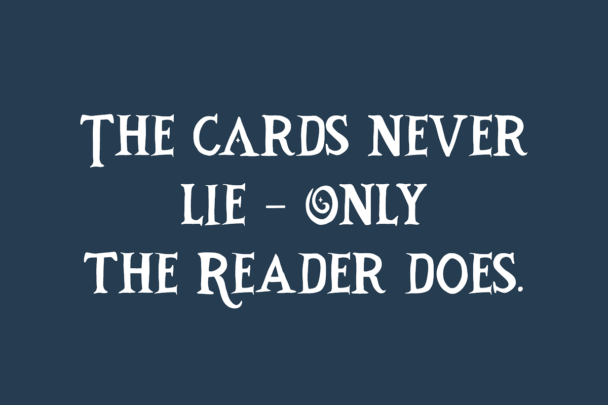 Starborne Serif - A Tarot Font, a Serif Font by Beck McCormick (Photo 2 of 10)