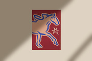Doodle, scribble horse posters set, an Animal Illustration by Good Studio (Thumbnail 7 of 11)