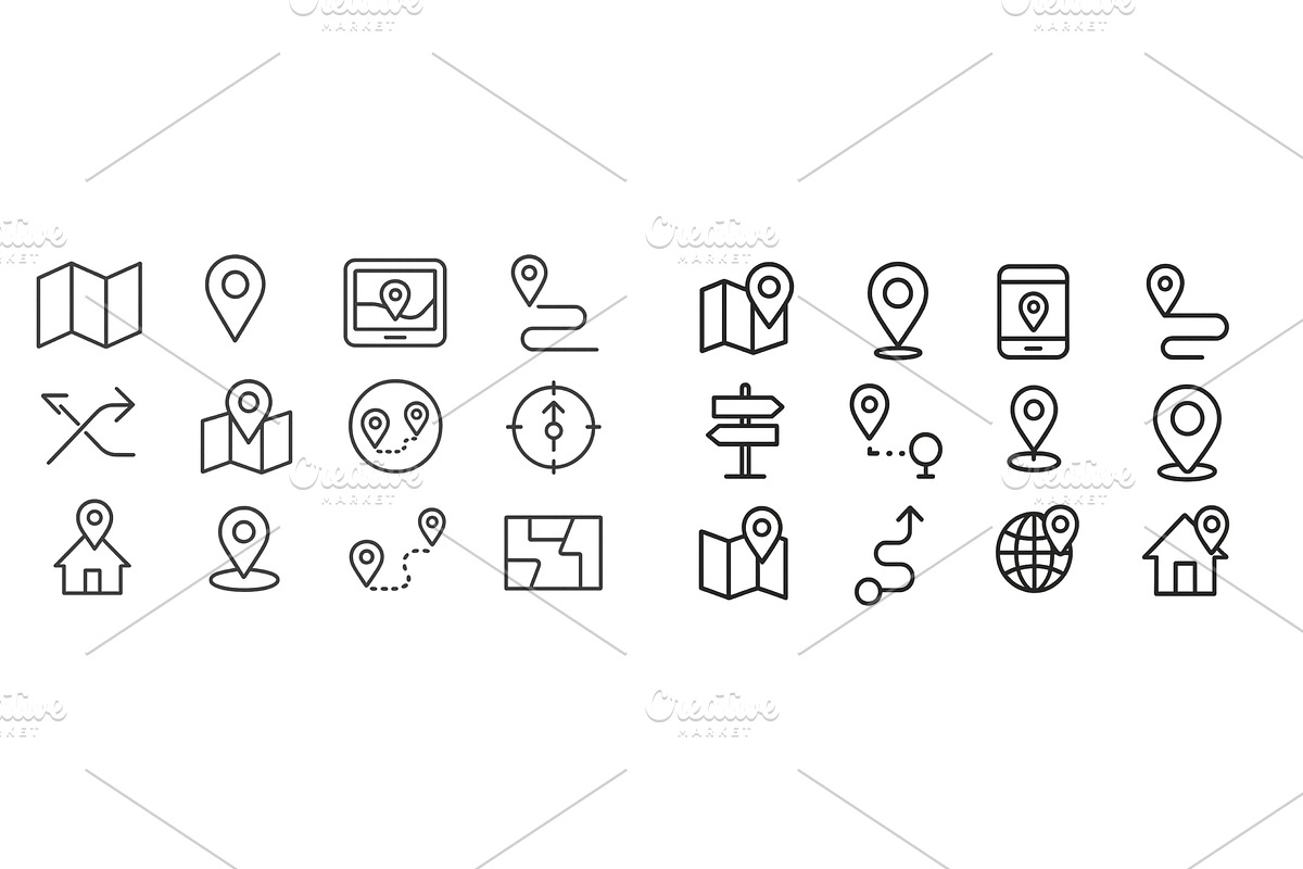 Minimalist icons representing, a Technology Illustration by ZinetroN