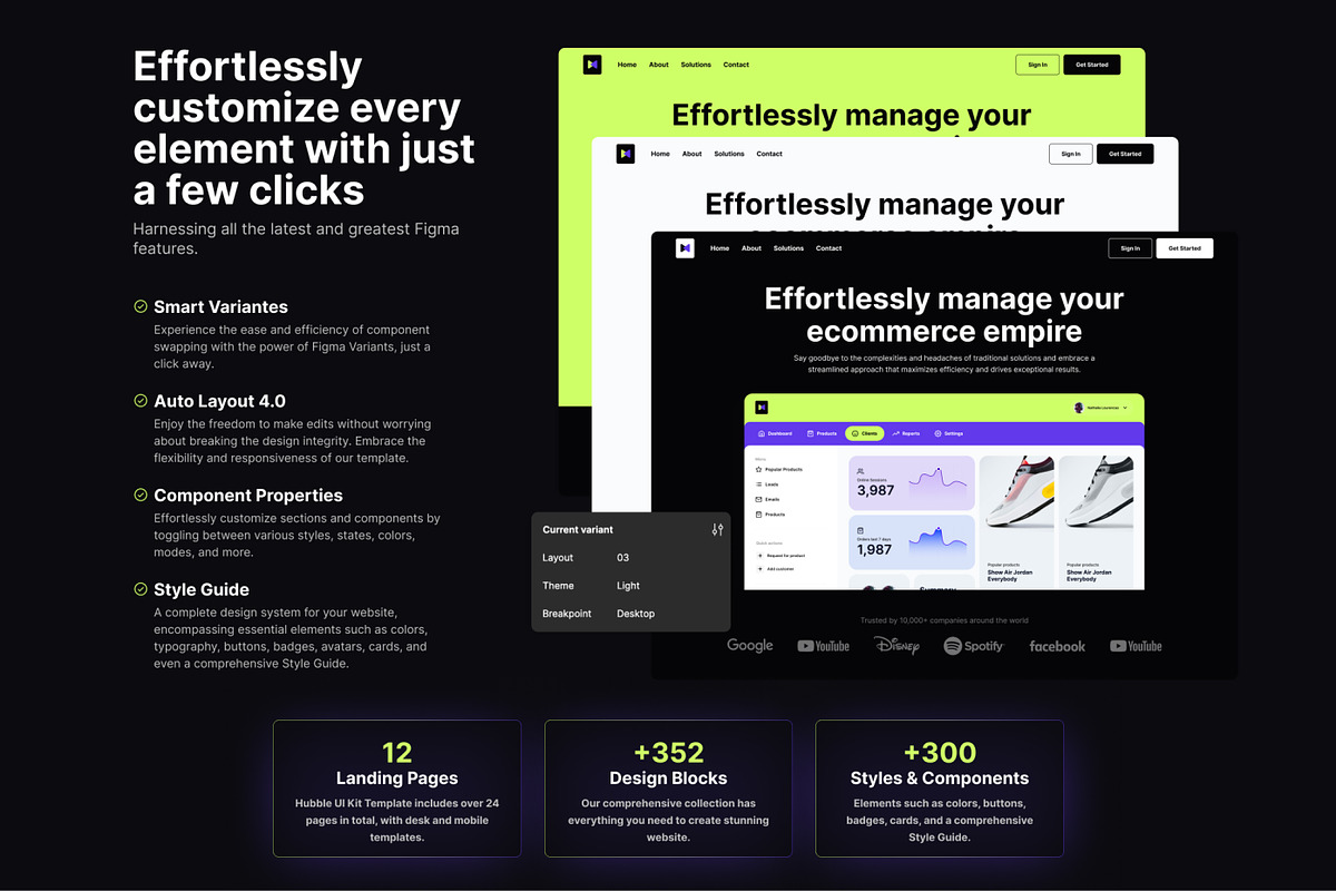 Hubble: SaaS Landing Page UI Kit, a Landing Page Template by CreativeUI (Photo 3 of 7)