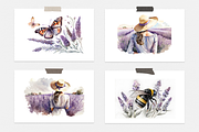 Lavender Watercolor Collection, a Seasonal Illustration by artsy-fartsy (Thumbnail 12 of 12)
