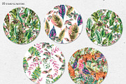 Tropical leaves graphic pack, an Illustration by Belusuab (Thumbnail 13 of 16)