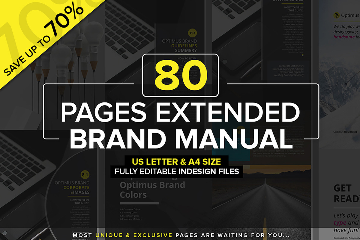 Extended Brand Manual & Real Text, a Brochure Template by Typography Prime (Photo 1 of 6)