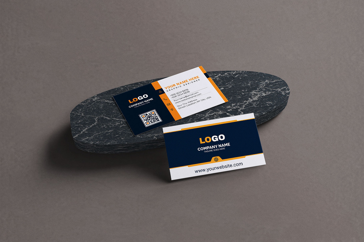 Modern dark business card template, a Business Card Template by Vitoria's Collection (Photo 3 of 3)