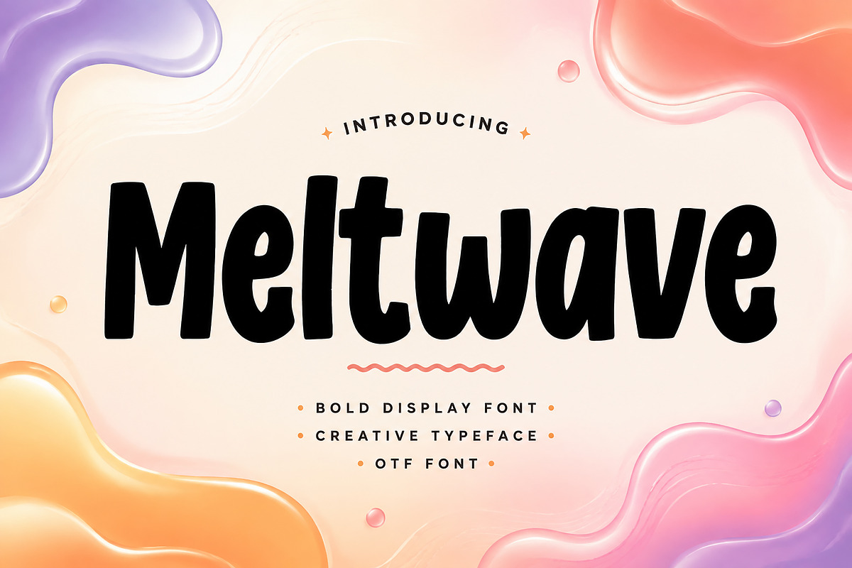 Meltwave, a Script Font by Wow Magic (Photo 1 of 6)