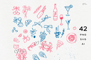La Dolce Vita, Frames & Icons, an Object Illustration by ollalya (Thumbnail 2 of 7)