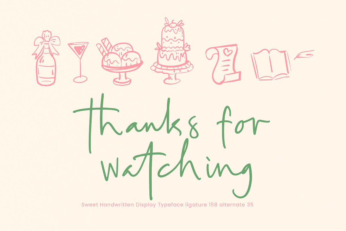 Aprils Pudding Sweet Handwritten, a Script Font by stylishtype.co (Photo 20 of 20)