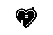50 Home Love Heart House Icon Set Bu, an Illustration by Gaye Art (Thumbnail 43 of 51)