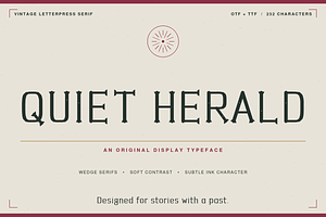 Quiet Herald – Vintage Letterpress