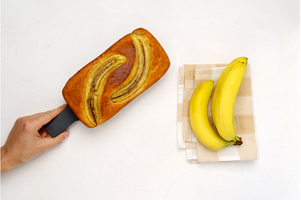 Banana bread with light white, a Food & Drink Photo by darksoul72