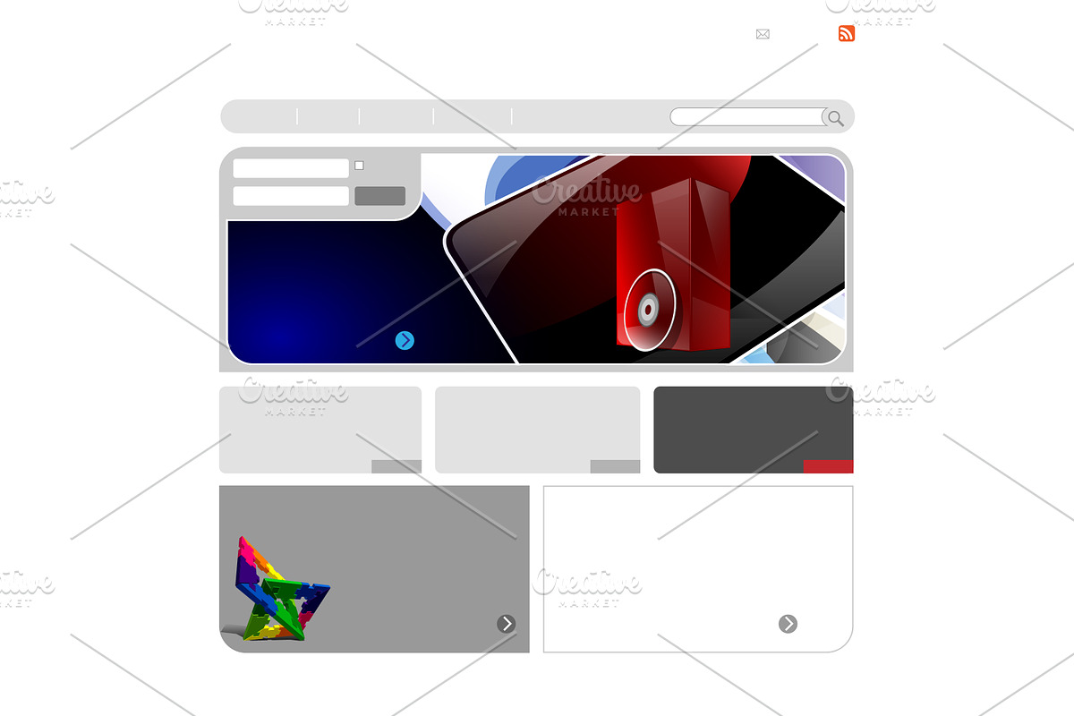 Gray Website Template, a Templates & Theme by Sunny