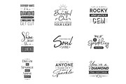 Vector Vintage Typographic Quotes., a Decorative Illustration by Gomolach (Thumbnail 2 of 11)