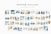 Winter Christmas Village, a Seasonal Illustration by heyiamalice (Thumbnail 12 of 16)