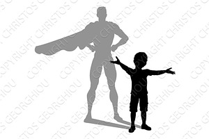 Superhero Child Kid With Super Hero, a Person Illustration by Christos Georghiou