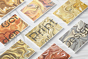 300 Liquid Gold Backgrounds, a Texture Graphic by Digital Space (Thumbnail 5 of 17)