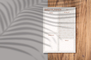 Daily Planner Sheet Design -08