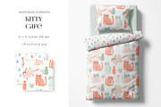 Kitty Café – Pattern Collection, a Pattern Graphic by PROTEA Watercolor Studio (Thumbnail 7 of 9)