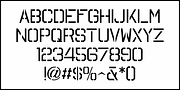 Promotional Stencil JNL, a Sans Serif Font by Jeff Levine Fonts (Thumbnail 3 of 5)