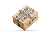 Corrugate Cardboard Shipping Box set, a Packaging Mockup by pixelmock (Thumbnail 6 of 16)