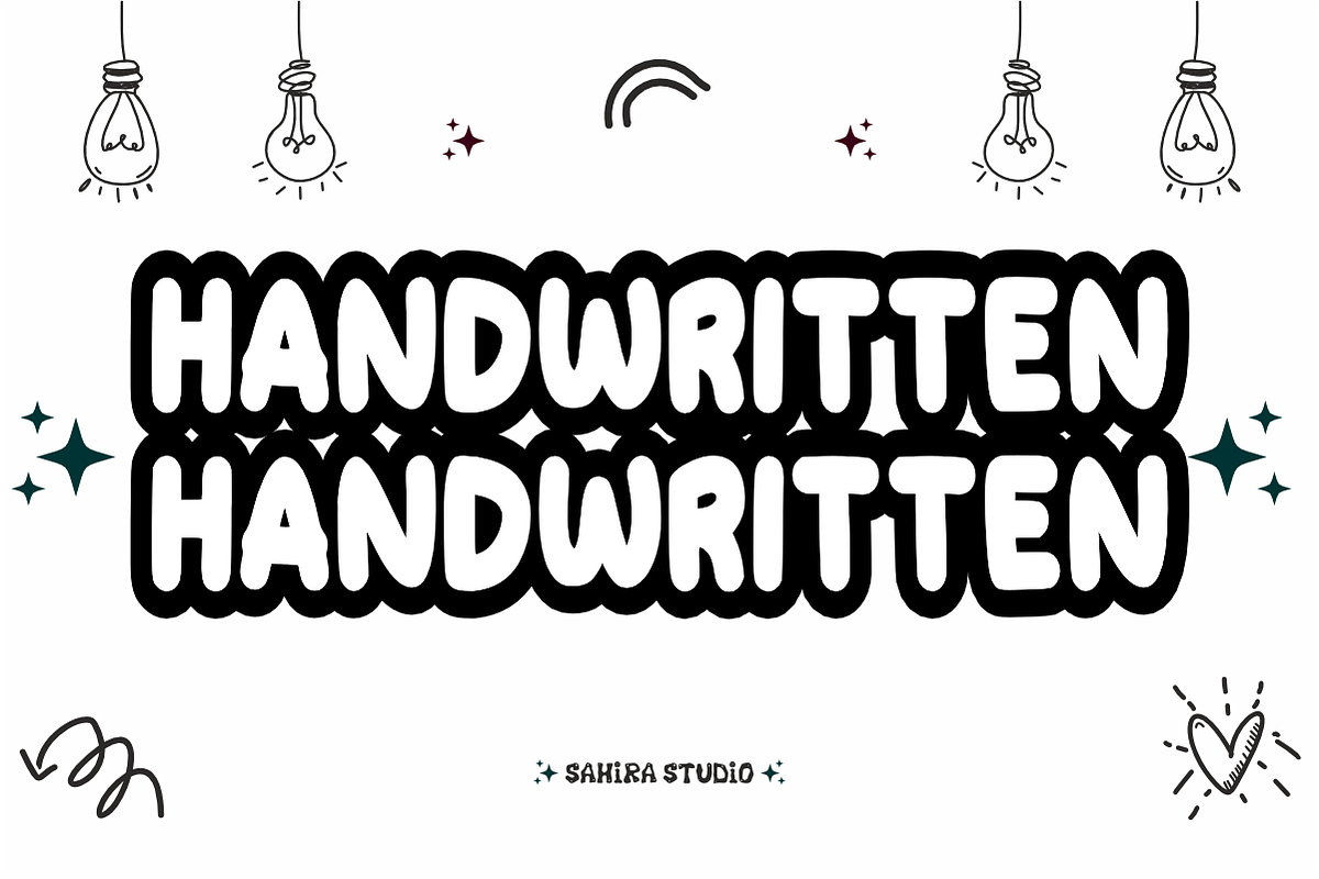 Doodle Letter - Playful Bouncy Font, a Handwritten Font by Sahira Studio (Photo 5 of 7)