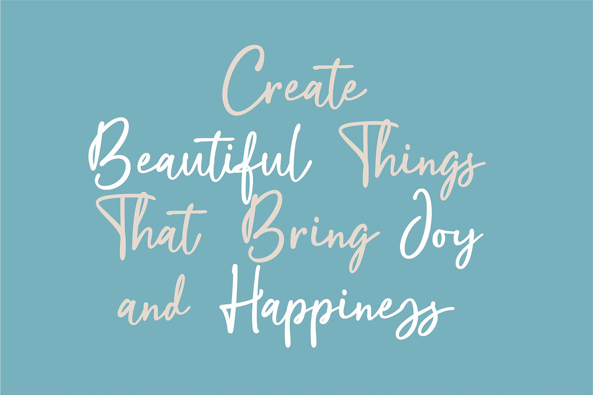 Magical Bright | Natural Signature, a Handwritten Font by ManType (Photo 3 of 7)