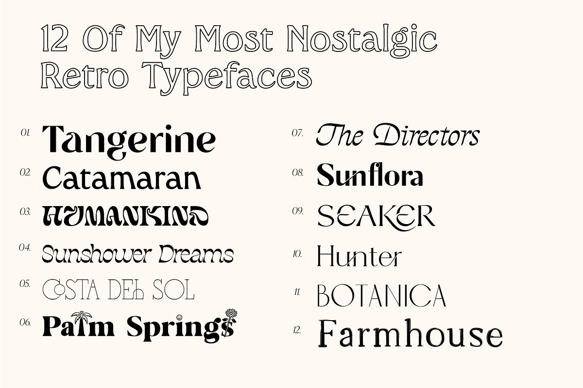 The Retro Font Collection, a Sans Serif Font by Tropical Type (Photo 2 of 49)