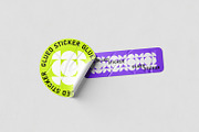 Glued Sticker Mockups, a Mockup by artimasa (Thumbnail 5 of 5)