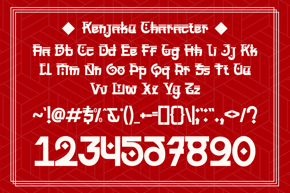 Kenjaku - 3 Japanese and Korean Font, a Handwritten Font by Pandeka Studio (Photo 9 of 9)