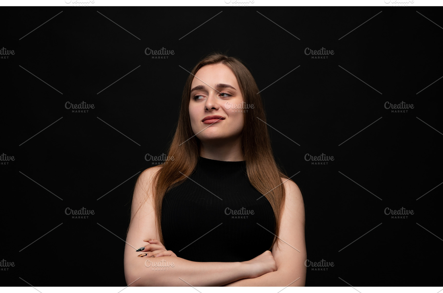 Woman with long hair showing, a Person Photo by volodymyrshtun13795