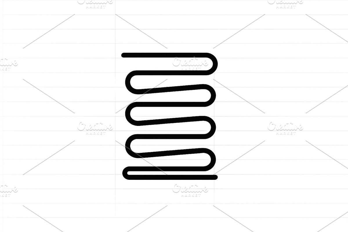 Decorative coil pattern on a blank, an Illustration by ZinetroN