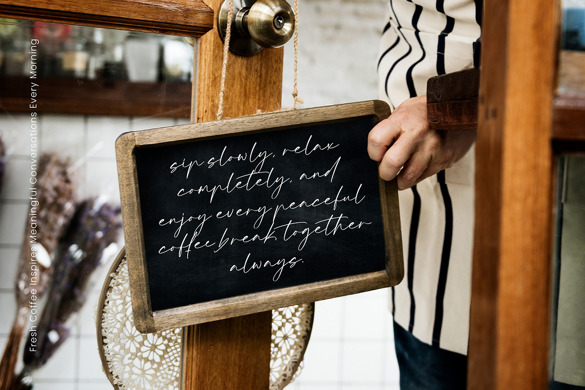 Platinum Hours, a Script Font by operatype.co (Photo 7 of 8)