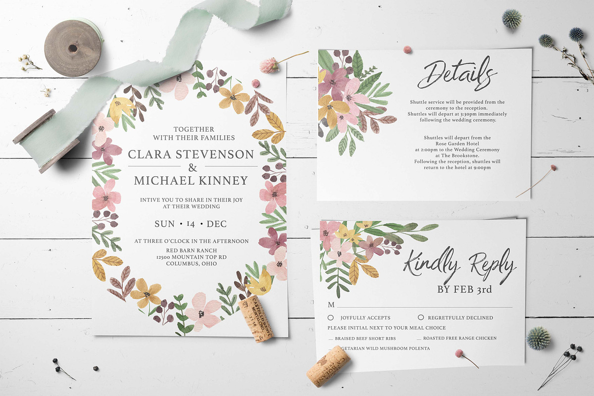 WILD BLOOMS - Watercolor Florals, a Decorative Illustration by Momo Studio (Photo 4 of 13)