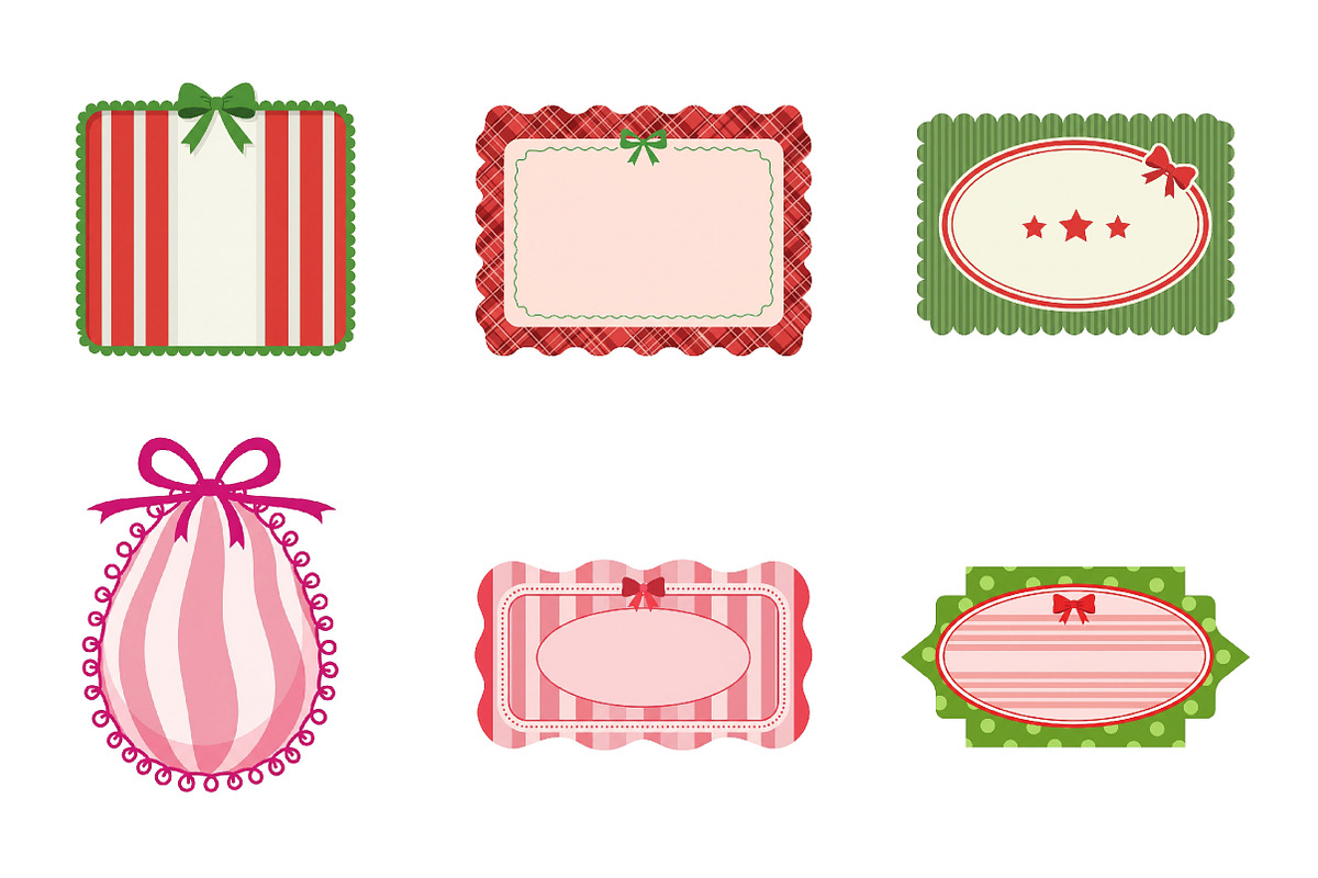 Christmas Coquette Frame Clipart PNG, an Illustration by SinaCreation (Photo 2 of 7)