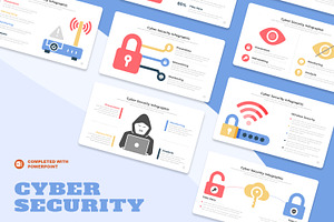 Cyber Security Infographic, a Presentation Template by Mighty-Slide
