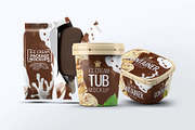 Ice Cream Packages Mock-Up Bundle, a Packaging Mockup by DesignRushMarket (Thumbnail 1 of 6)