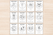 Monthly Habit Trackers BUJO Template, a Stationery Template by DigitalDoodlesToday (Thumbnail 3 of 7)