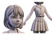 3D Stylized Girl_SG3FC, a Characters & Person 3D Model by LomellRueca (Thumbnail 17 of 23)