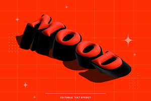 Bold 3D Editable Text Effect