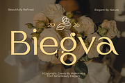Biegva – Elegant Beauty Sans Serif, a Sans Serif Font by MaikoHatta (Thumbnail 1 of 8)