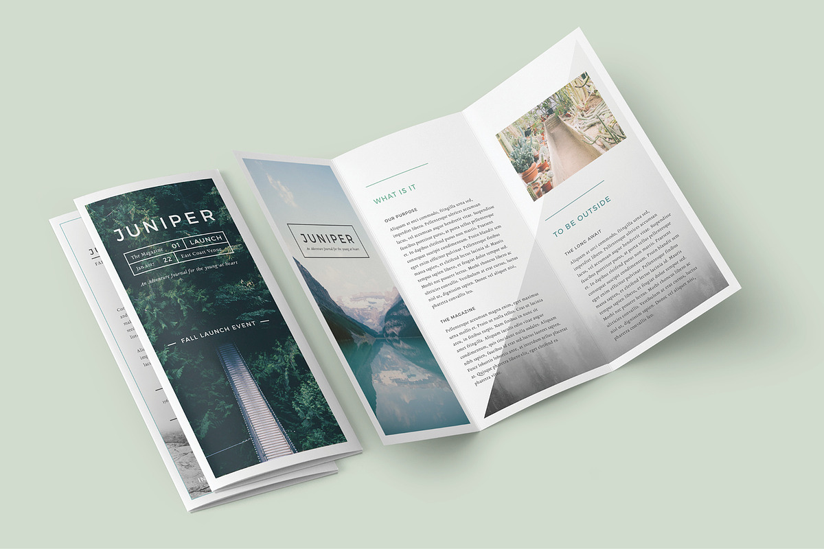 J U N I P E R  Trifold Brochure, a Brochure Template by 46&2 Collective (Photo 7 of 7)