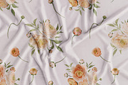Peach BLOOM watercolor florals, a Decorative Illustration by Yuliia Lashevska (Thumbnail 2 of 14)
