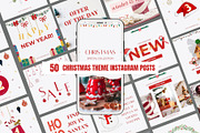 Christmas Instagram Template, a Social Media Template by CreativeTempHub (Thumbnail 1 of 7)