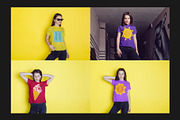 Teenager T-Shirt Mock-Up Set, a Shirt Mockup by Freeman Studio (Thumbnail 7 of 14)