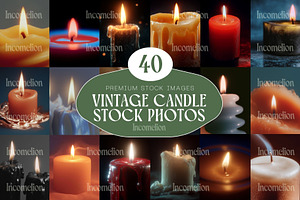 40 Vintage Candle Stock Photos, an Arts & Entertainment Photo by Incomelion