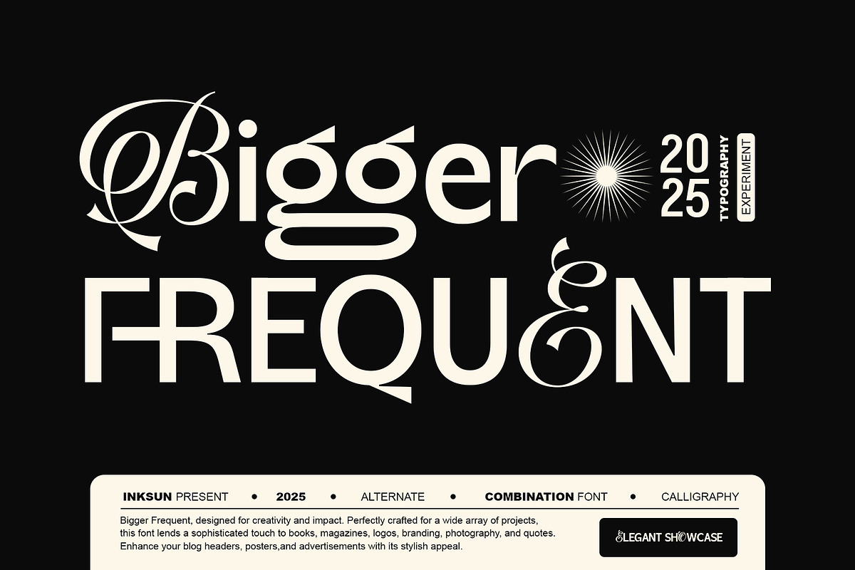 Bigger Frequent, a Sans Serif Font by INKSUN™ (Photo 1 of 9)