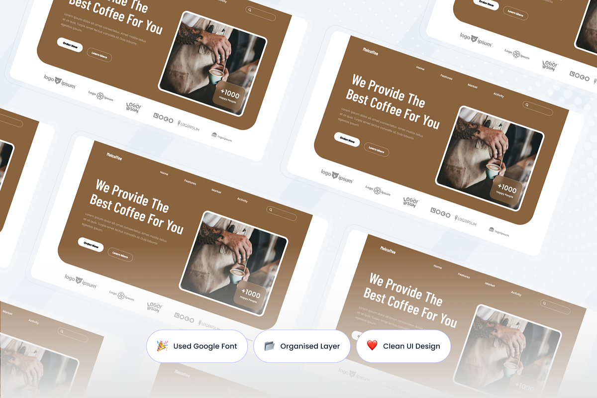 Melcoffee - Coffee Shop Hero Header, a Templates & Theme by SquidPixey (Photo 2 of 3)